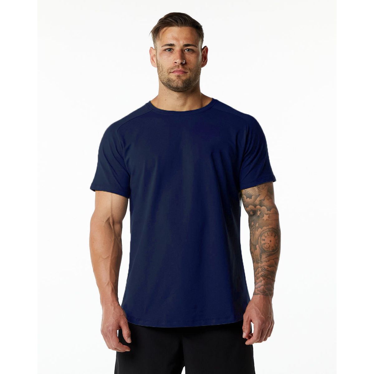 BLWOENS - Polera para hombres Blusa manga corta