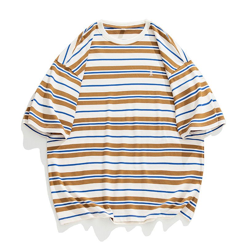 BLWOENS - polera de manga corta de verano para hombres y mujeres - Naranja