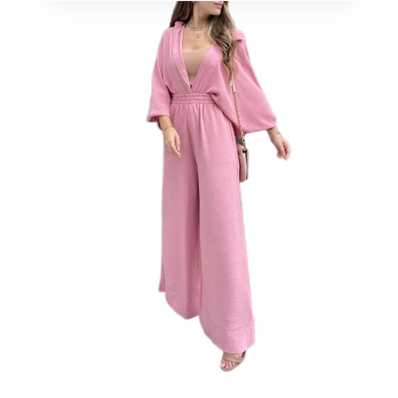 BLWOENS - Blusas y pantalones casuales para mujeres Traje-2 piezas