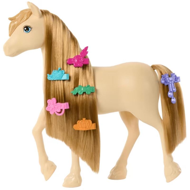 BARBIE - BARBIE SET JUEGO PONY PEINADOS DIVERTIDOS-PONY CABELLO RUBIO