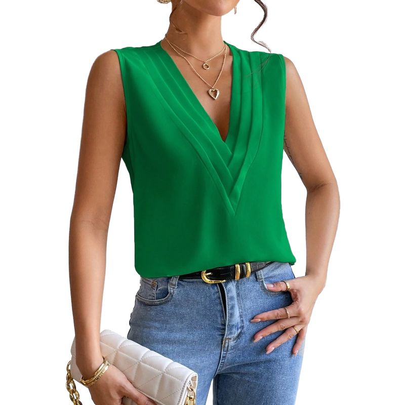 BLWOENS - Polera manga corta para mujeres - Verde