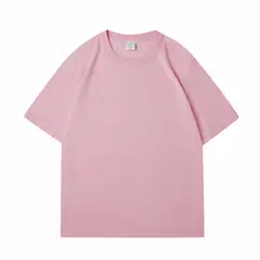 BLWOENS - Polera de manga corta de verano para hombres y mujeres - Rosa