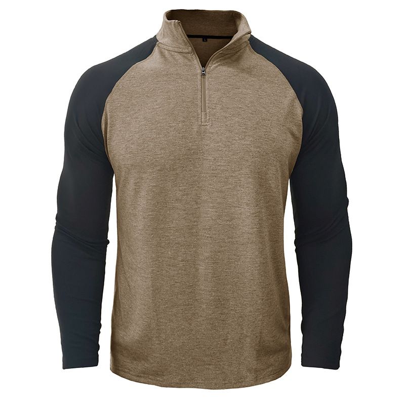 BLWOENS - Polera de manga larga para hombres en primavera y otoño - Beige