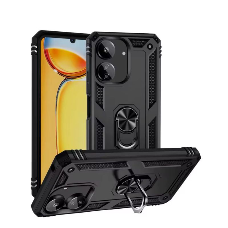 GENERICO - Carcasa Funda Antigolpe Para Poco C65 - Negro
