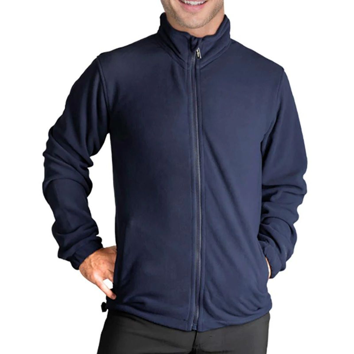 90 GRADOS - Polerón Micropolar Azul Marino Con Tecnología Térmica