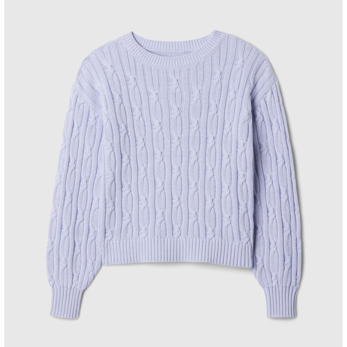 GAP - Sweater Niña Cable Morado GAP