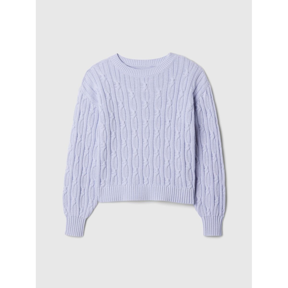 GAP - Sweater Niña Cable Morado GAP