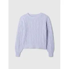 GAP - Sweater Niña Cable Morado