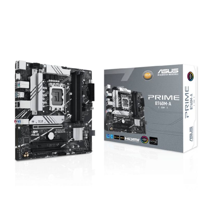 ASUS - Placa Madre Asus PRIME B760M-A-CSM LGA 1700 DDR5, mATX