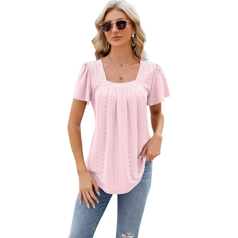 BLWOENS - Polera manga corta para mujeres - Rosado