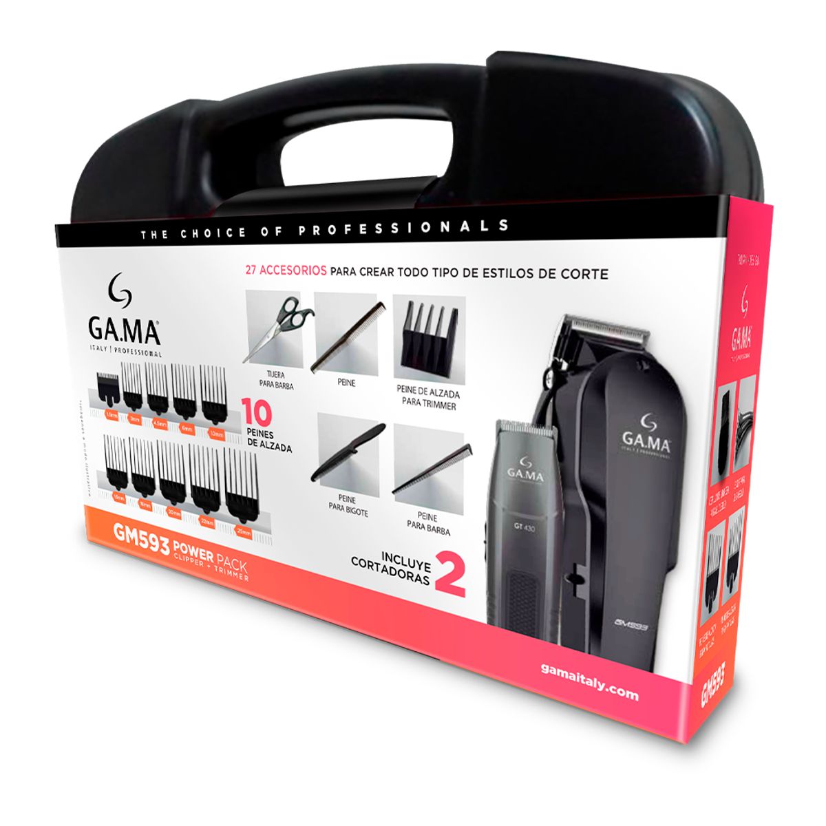 GAMA - Clipper y Trimmer Gama GM593 Power Pack 29 Piezas