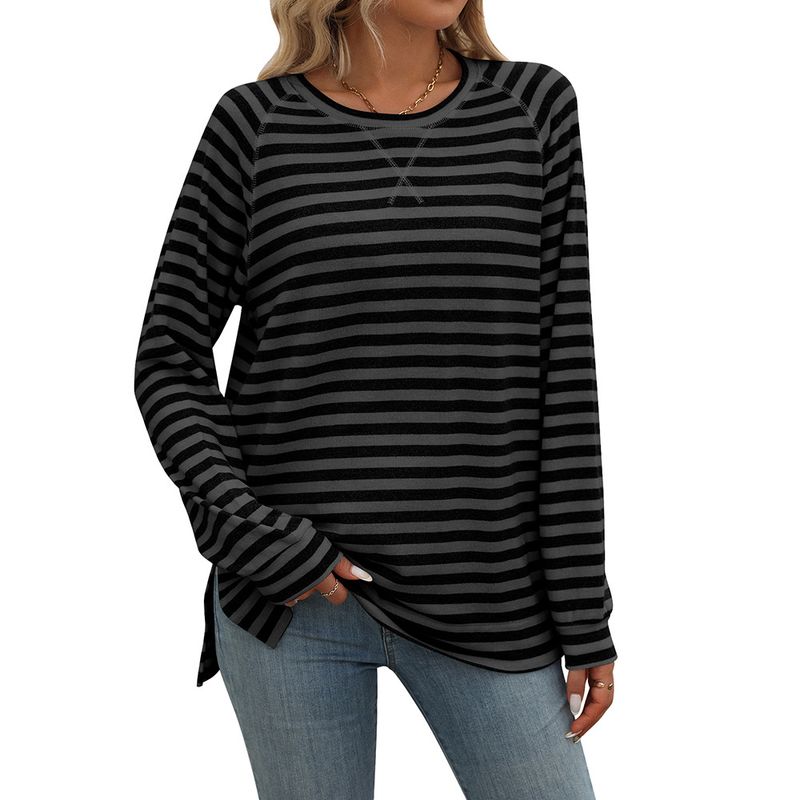 BLWOENS - Polera de manga larga para mujeres - Negro