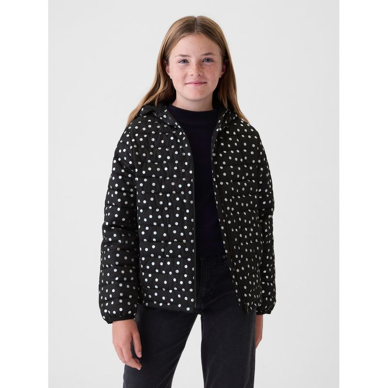GAP - Chaqueta Niña Puffer Coldcontrol Negro GAP