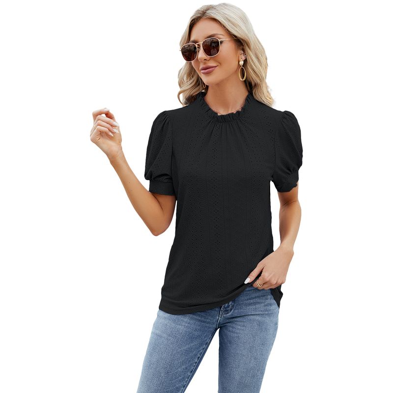 BLWOENS - Polera manga corta para mujeres - Negro