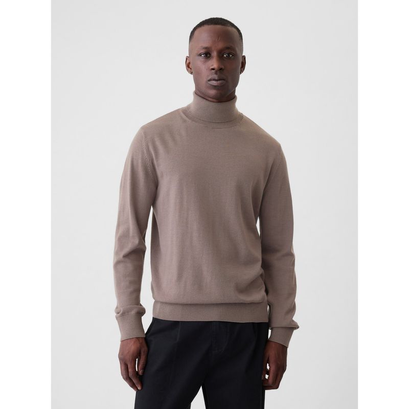 GAP - Sweater Hombre Merino Turtleneck Café GAP
