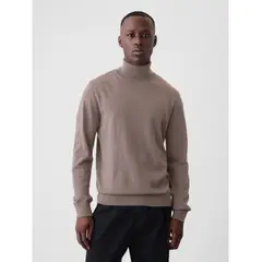GAP - Sweater Hombre Merino Turtleneck Café