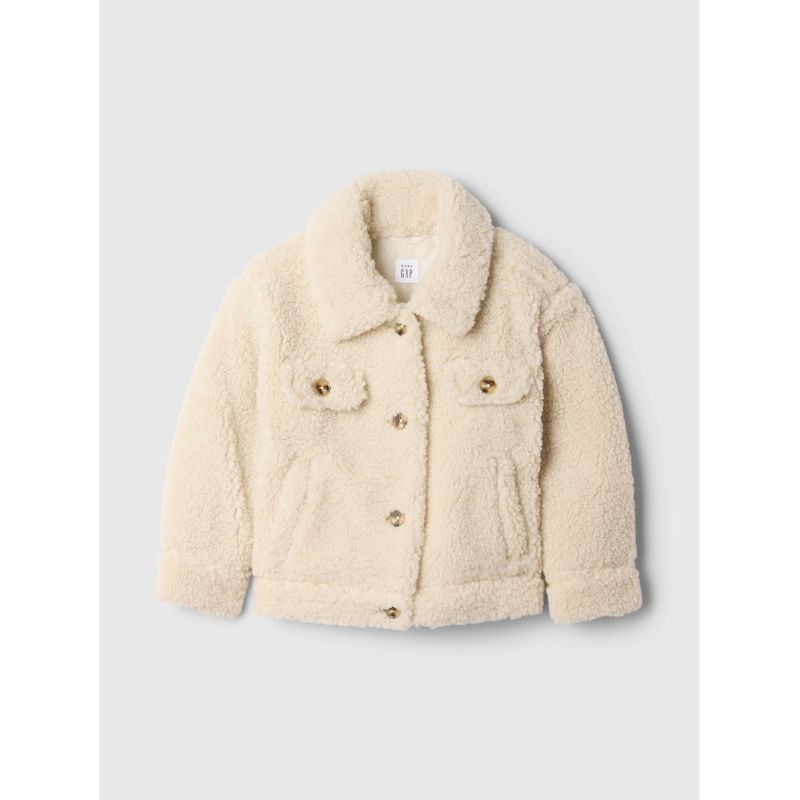 GAP - Chaqueta Toddler Niña Sherpa Beige GAP