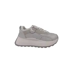 HERIEL - Zapatilla Gris Plataforma Mujer.
