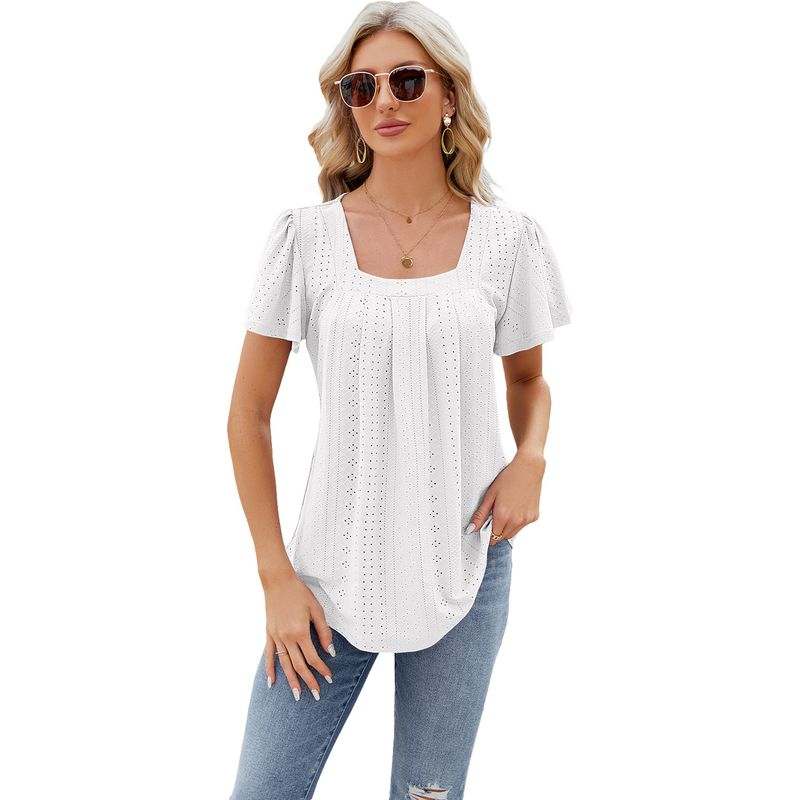 BLWOENS - Polera manga corta para mujeres - Blanco