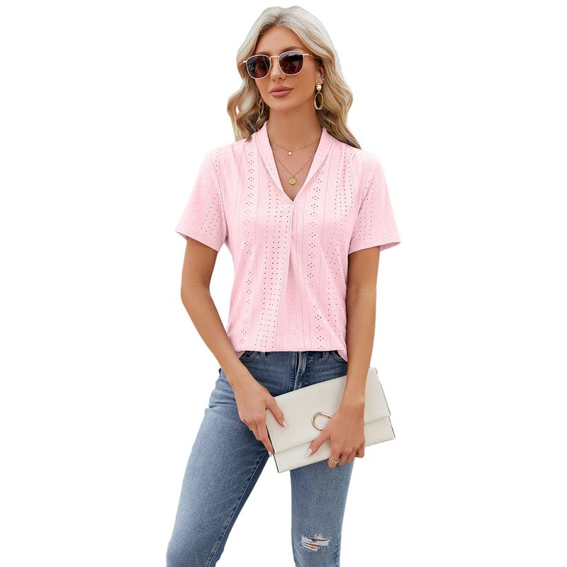 BLWOENS - Polera manga corta para mujeres - Rosado