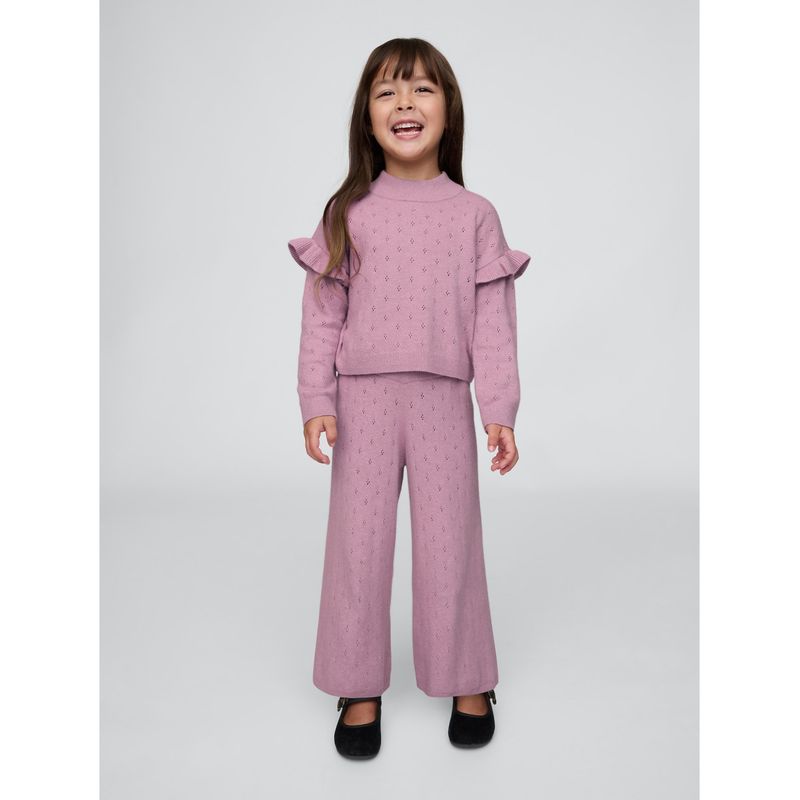 GAP - Pantalón Toddler Niña Pointelle Morado GAP