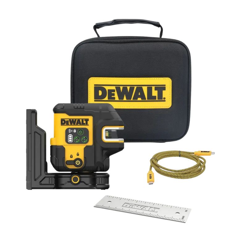 DEWALT - Kit Laser Cruzada Rojo Recargable USB DeWalt DCLE14221GB