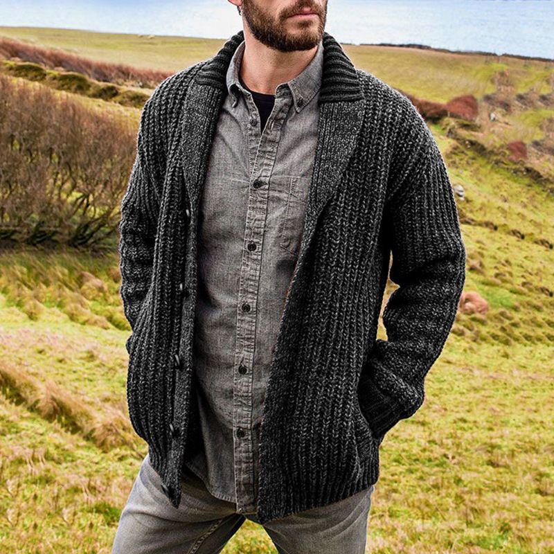 BLWOENS - Suéter casual de moda para hombres - Gris