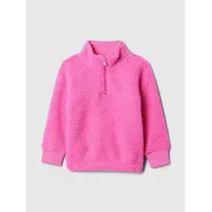 GAP - Polar Toddler Niña Sherpa Medio Cierre Rosado