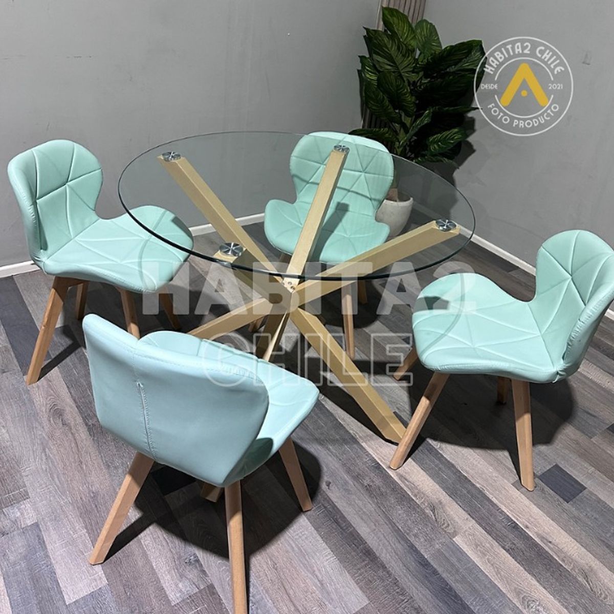 GENERICO - Comedor Aviador 100cm -Menta 4 puestos…