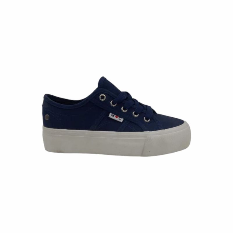 HERIEL - Zapatilla Azul Plataforma Mujer