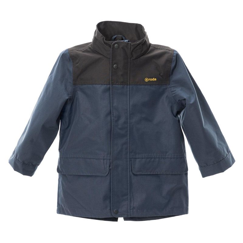 RODA - Chaqueta Impermeable para niños y niñas Azul.