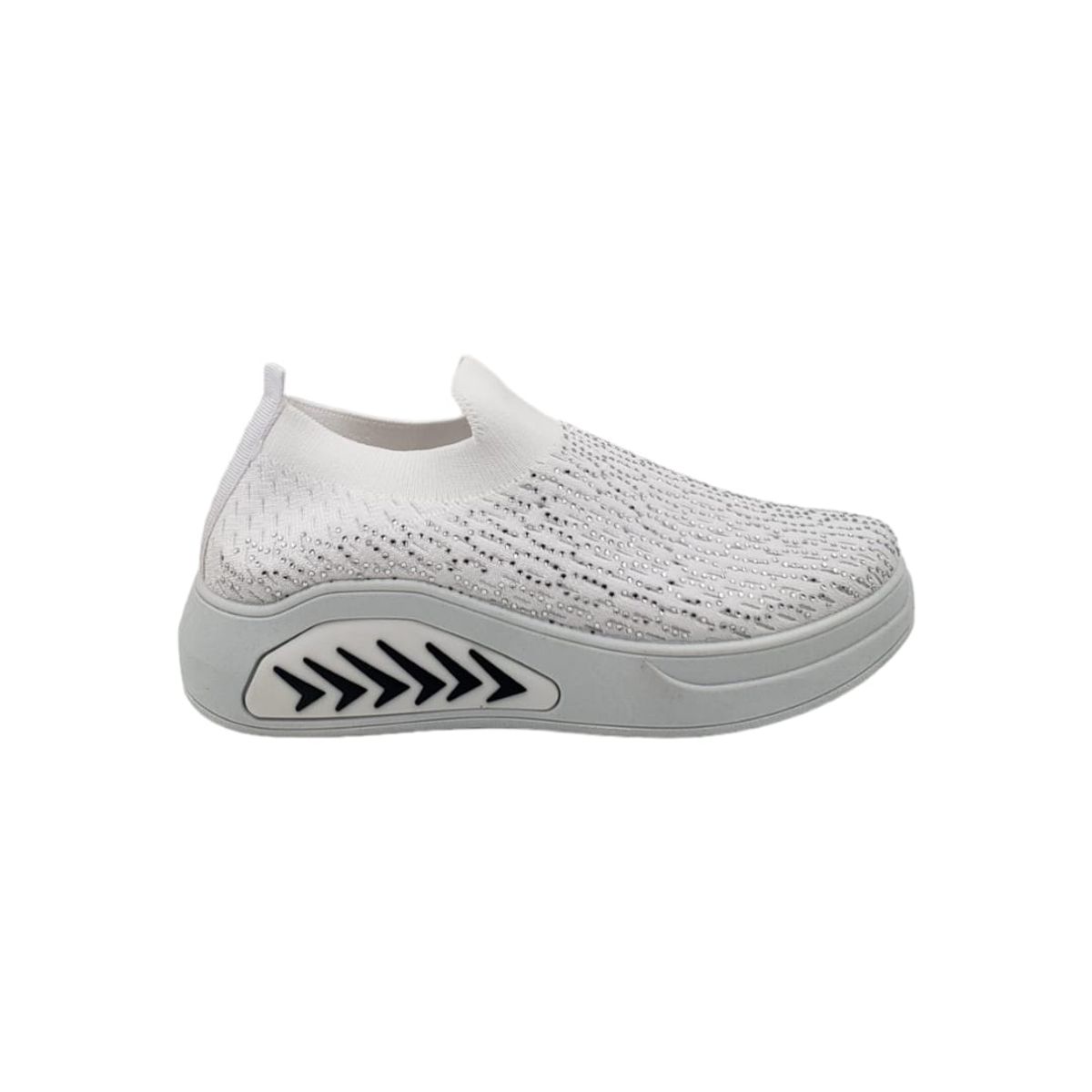 HERIEL - Zapatilla Blanca Lona Plataforma