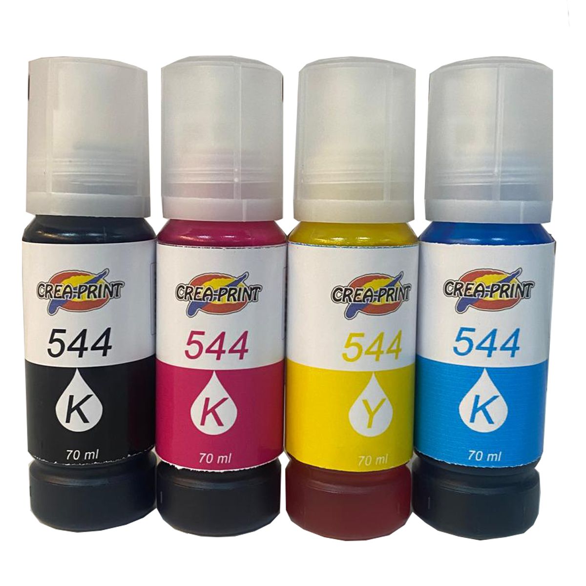 CREA PRINT - Pack de tinta 544 ALTERNATIVO COMPATIBLE L3210 L3250 L1250 L3110 L3150