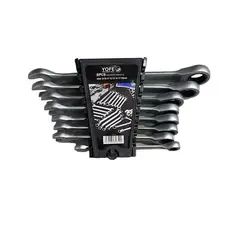 GENERICO - Juego De Llaves Punta Corona Chicharra 8 Piezas Yofe Color Plateado