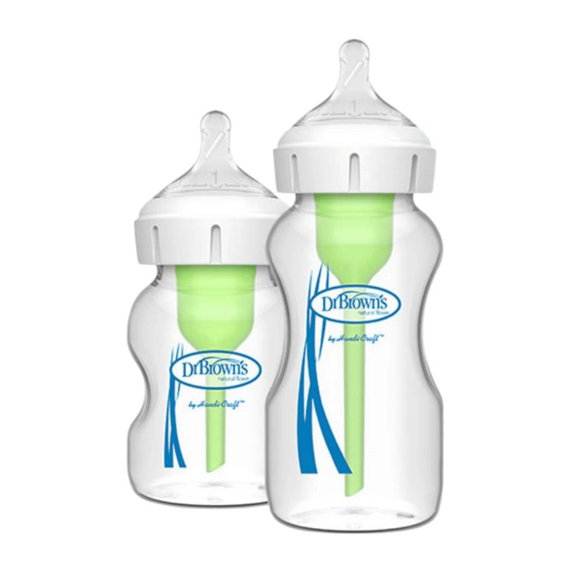 DR BROWNS - Pack Mamadera Anticólico Boca Ancha 150ml - 270ml