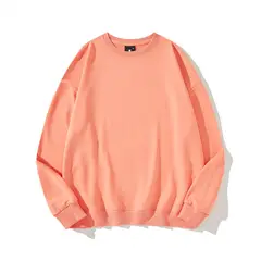 BLWOENS - Polera de manga larga para hombres y mujeres en primavera y otoño - Naranja