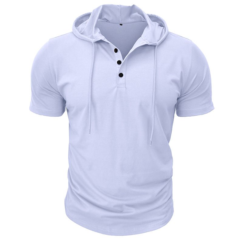 BLWOENS - Polera de manga corta de verano para hombres - Blanco