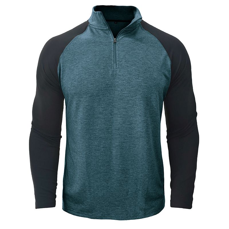 BLWOENS - Polera de manga larga para hombres en primavera y otoño - Verde_.