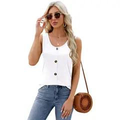BLWOENS - Polera manga corta para mujeres - Blanco