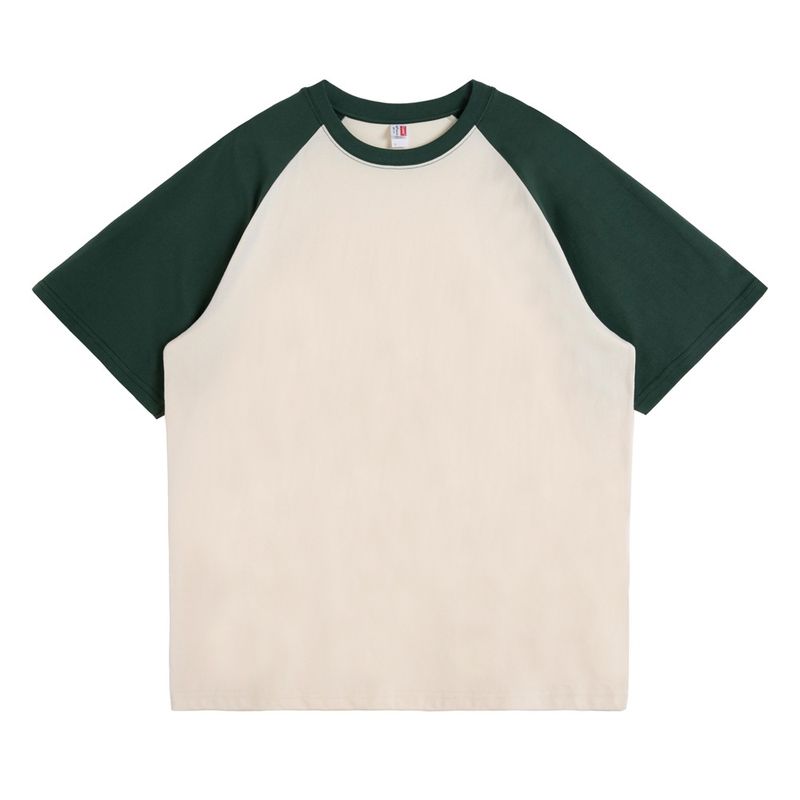 BLWOENS - polera de manga corta de verano para hombres y mujeres - Verde_.