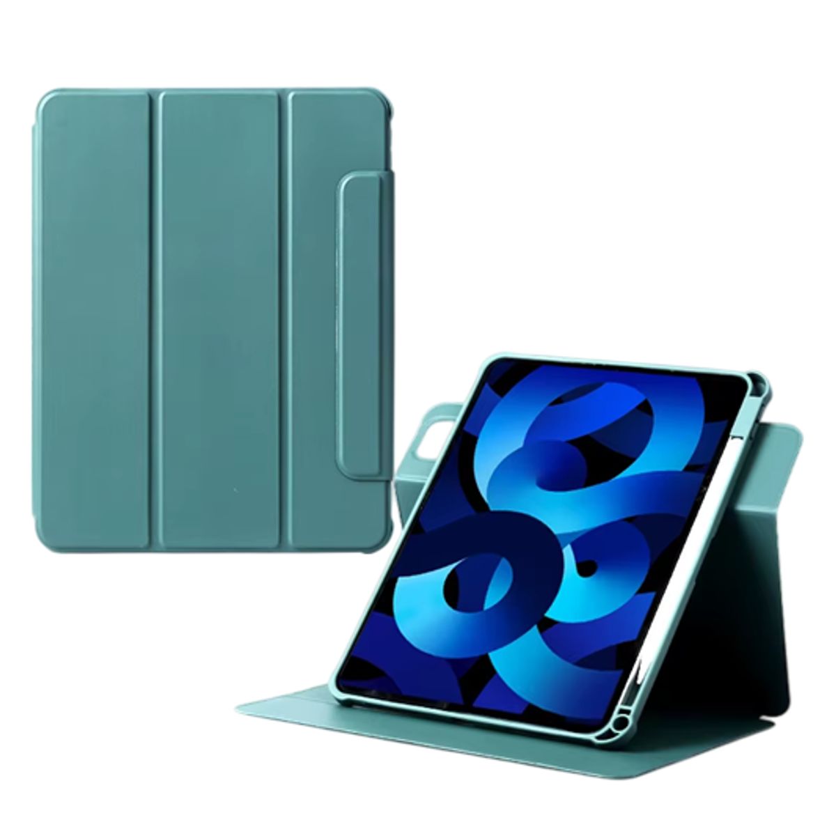 GENERICO - Carcasa Funda 360° Para iPad 10ma gen iPad 11 A16 Verde.