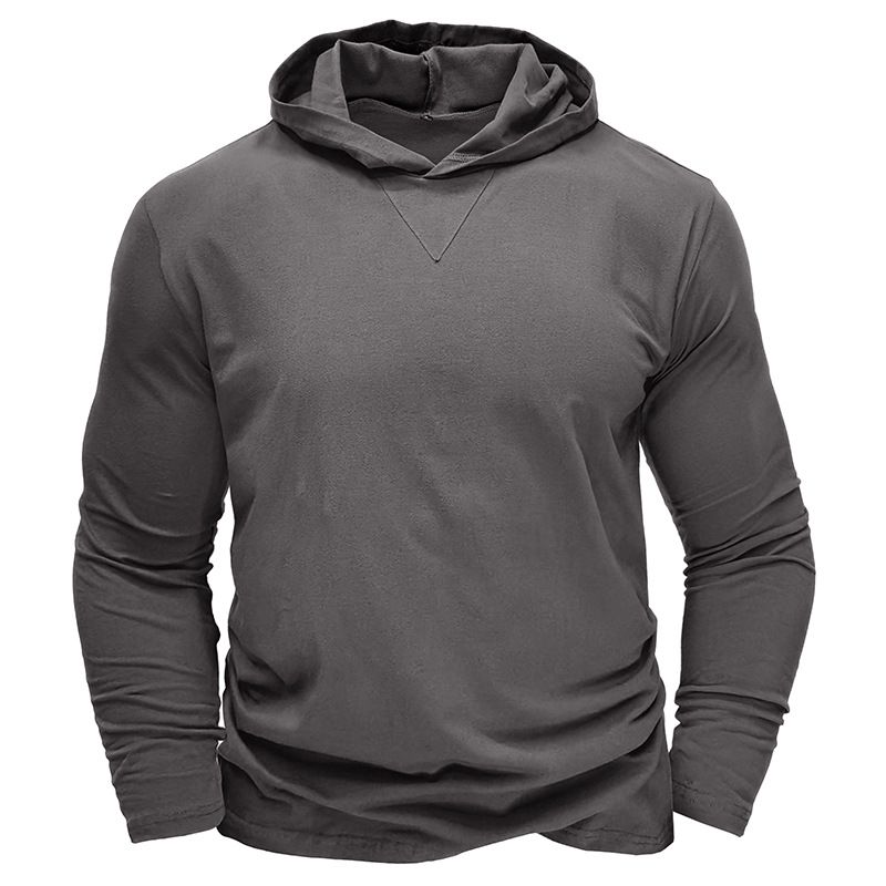 BLWOENS - Polera de manga larga para hombres en primavera y otoño - Gris