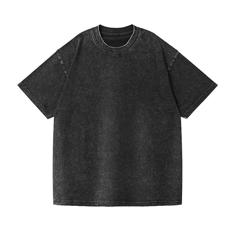 BLWOENS - polera de manga corta de verano para hombres y mujeres - Negro