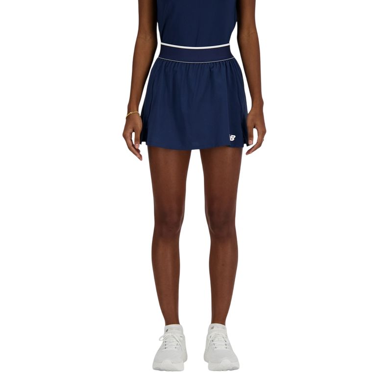 NEW BALANCE - Falda Short Tenis Mujer New Balance Tournament Azul
