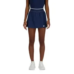 NEW BALANCE - Falda Short Tenis Mujer Tournament Azul
