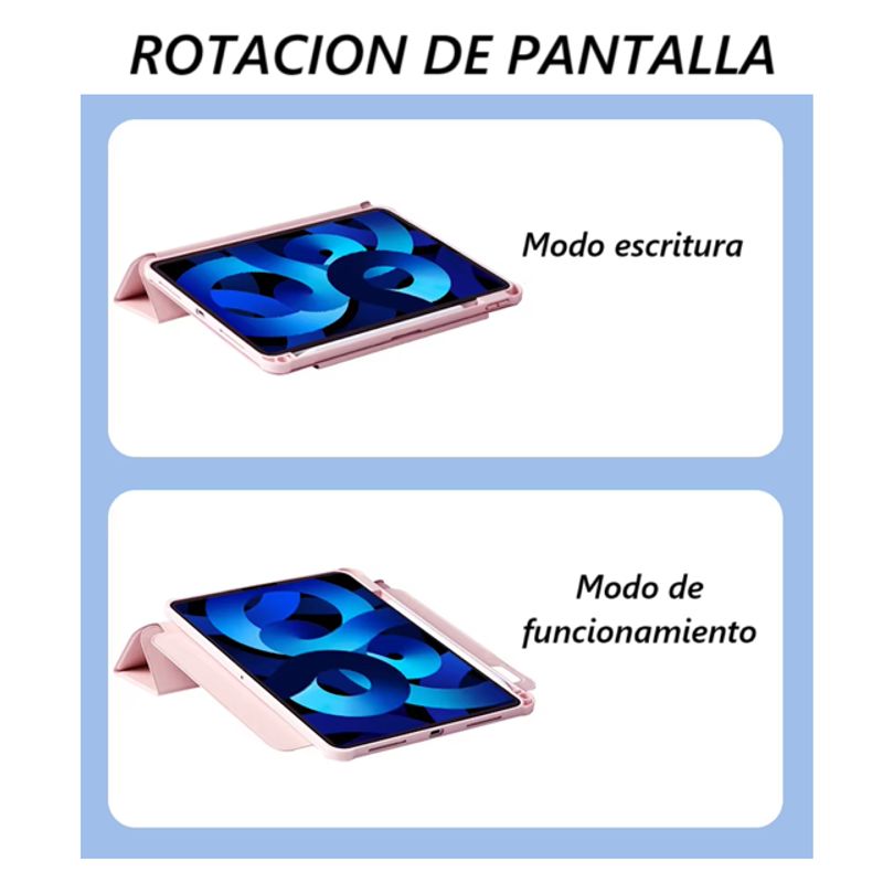 GENERICO - Carcasa Funda 360° Para iPad 10ma gen iPad 11 A16 Lila