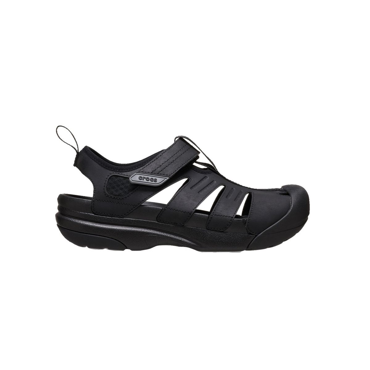 CROCS - Sandalia Crocs Hombre Yukon Fisherman Negro Oscuro CROCS