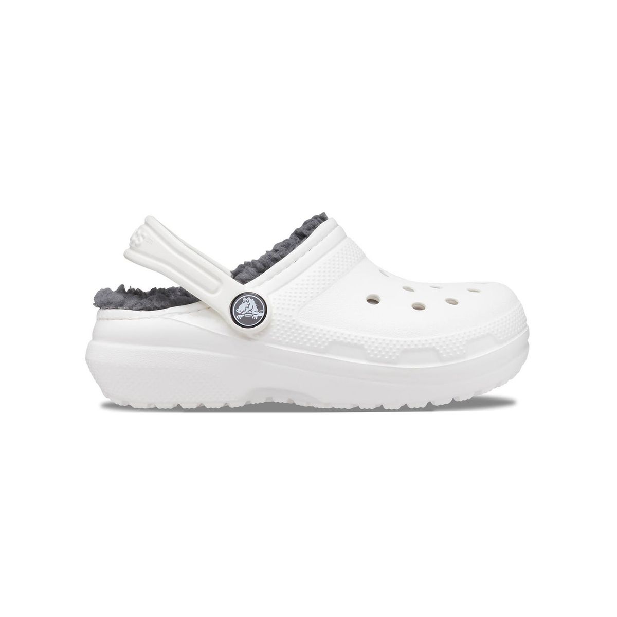 CROCS - Zueco Crocs Niñas Grandes Classic Lined Clog Blanco CROCS