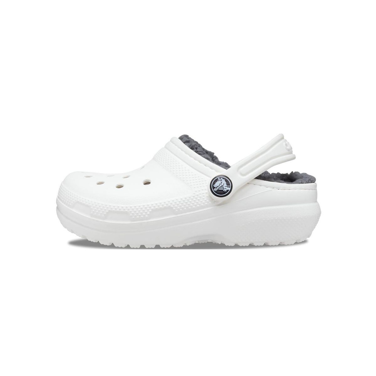 CROCS - Zueco Crocs Niñas Grandes Classic Lined Clog Blanco CROCS