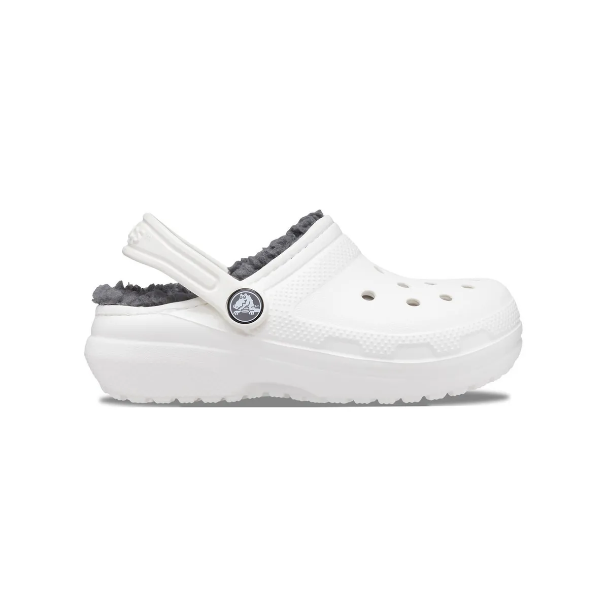 CROCS - Zueco Crocs Niñas Grandes Classic Lined Clog Blanco CROCS